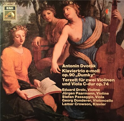 Eduard Drolc, Jürgen Paarmann, Stefano Passaggio, Georg Donderer, Lamar Crowson, Antonín Dvořák - Klaviertrio e-moll op. 60 "Dumky", Terzett für zwei Violinen und Viola C-Dur op. 74 download mp3 flac