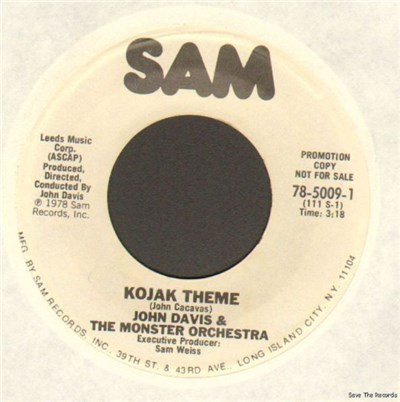 John Davis & The Monster Orchestra - Kojak Theme / Whatever Happened To (Me And You) download mp3 flac