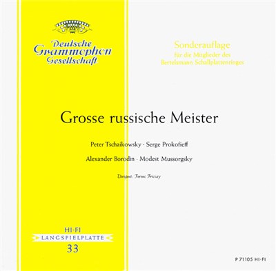 Peter Tschaikowsky ∙ Serge Prokofieff, Alexander Borodin ∙ Modest Mussorgsky, Ferenc Fricsay - Grosse Russische Meister download mp3 flac