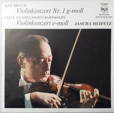 Max Bruch, Felix Mendelssohn Bartholdy, Jascha Heifetz - Violinkonzert Nr.1 G-Moll, Violinkonzert E-Moll download mp3 flac