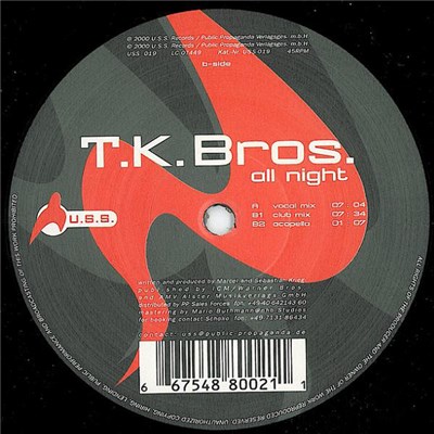 T.K. Bros. - All Night download mp3 flac