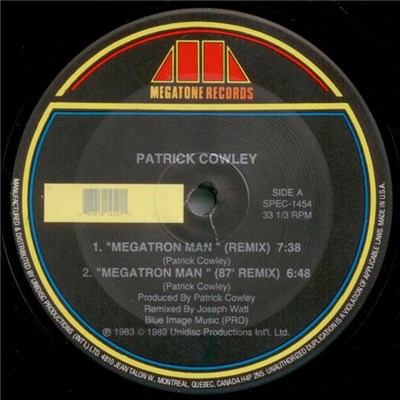 Patrick Cowley - Megatron Man / Menergy download mp3 flac
