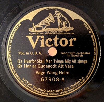 Aage Wang-Holm - 1) Hvarfor Skall Man Tvinga Mig Att Sjunga 2) Har Ar Gudagodt Att Vara / Sangaren Pa Vandring download mp3 flac