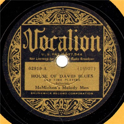 McMichen's Melody Men - House Of David Blues / Down Yonder download mp3 flac