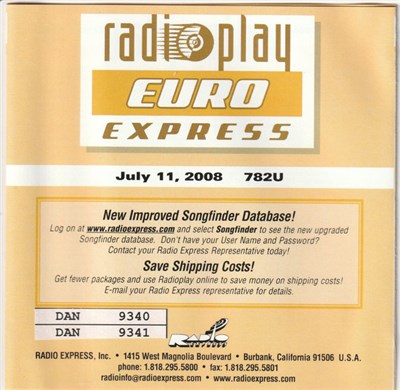 Various - Radioplay - Euro Express - 782U - July 11, 2008 download mp3 flac