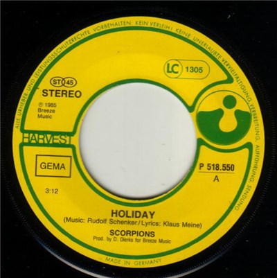 Scorpions - Holiday / Bad Boys Running Wild download mp3 flac