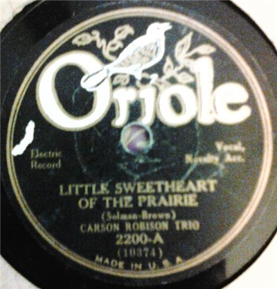 Carson Robison Trio - Little Sweetheart Of The Prairie / Little Sweetheart Of The Mountains download mp3 flac
