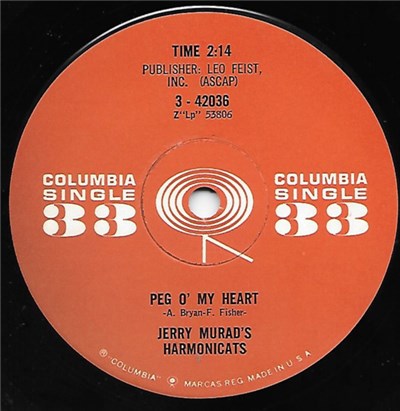 Jerry Murad's Harmonicats - Peg O' My Heart / Song Of India download mp3 flac