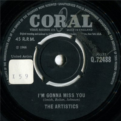 The Artistics - I'm Gonna Miss You / Hope We Have download mp3 flac