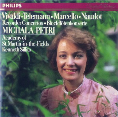 Vivaldi • Telemann • Marcello • Naudot – Michala Petri, Academy of St. Martin-in-the-Fields, Kenneth Sillito - Recorder Concertos • Blockflötenkonzerte download mp3 flac