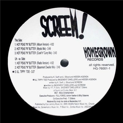 Screem! - Hot Peas "N" Butter / Ill Tippy Toe download mp3 flac