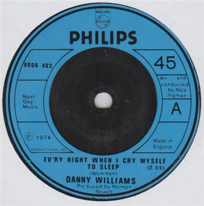 Danny Williams - Every Night When I Cry Myself To Sleep download mp3 flac