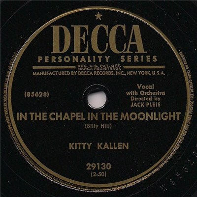 Kitty Kallen - In The Chapel In The Moonlight / Take Everything But You download mp3 flac