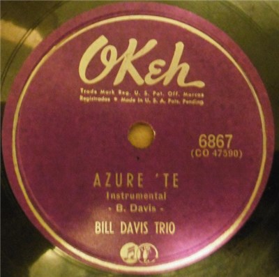 Wild Bill Davis Trio - Azure 'Te / Rough Ridin' download mp3 flac