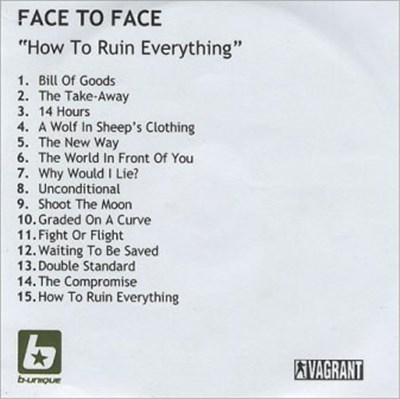 Face To Face - How To Ruin Everything download mp3 flac