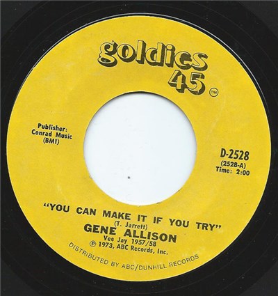 Gene Allison - You Can Make It If You Try / Hey, Hey, I Love You download mp3 flac