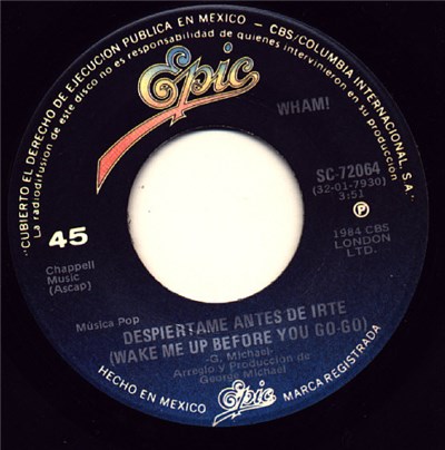 Wham! - Despiertame Antes De Irte = Wake Me Up Before You Go-Go download mp3 flac
