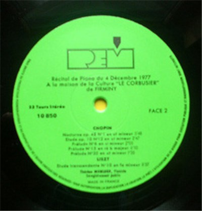 Rameau / Mozart / Chopin / Liszt - Thérèse Monloup - Récital De Piano Du 4 Décembre 1977 A La Maison De La Culture "Le Corbusier" De Firminy download mp3 flac