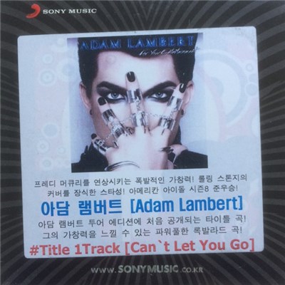 Adam Lambert - Can't Let You Go download mp3 flac