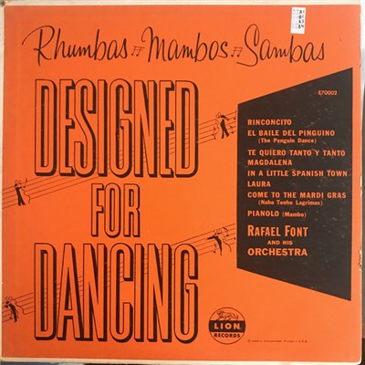 Rafael Font And His Orchestra - Rhumbas, Mambos, Sambas download mp3 flac