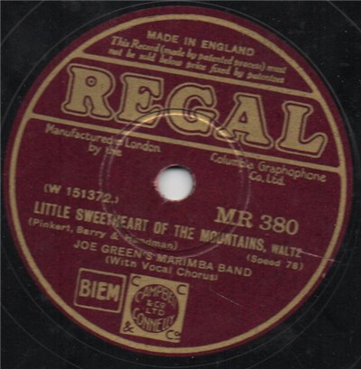 Joe Green's Marimba Band - Little Sweetheart Of The Mountains / For You download mp3 flac