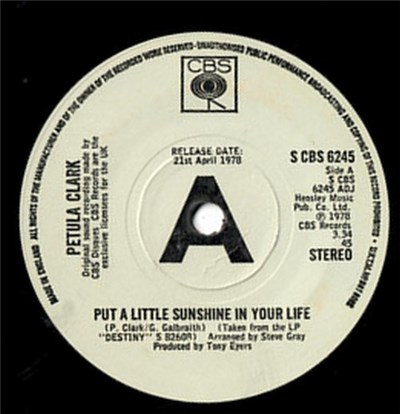 Petula Clark - Put A Little Sunshine In Your Life download mp3 flac