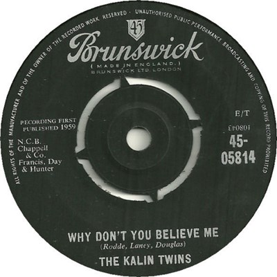 The Kalin Twins - Why Don't You Believe Me download mp3 flac