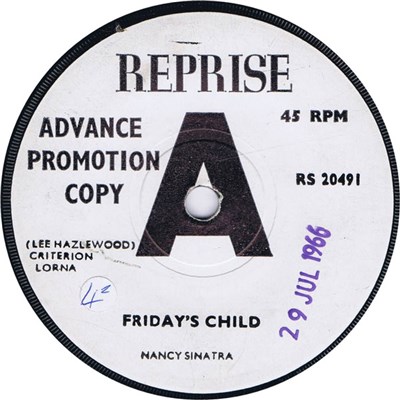 Nancy Sinatra - Friday's Child / Hutchinson Jail download mp3 flac