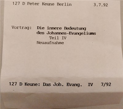 Peter Keune - Die Innere Bedeutung Des Johannes-Evangeliums IV download mp3 flac