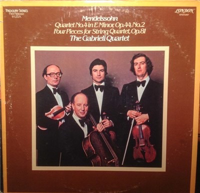 The Gabrieli Quartet, Mendelssohn - Quartet No. 4 In E Minor, Op.44, No.2 / Four Pieces For String Quartet, Op.81 download mp3 flac