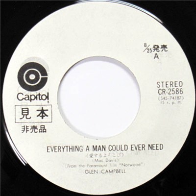 Glen Campbell - Everything A Man Could Ever Need / Norwood (Me And My Guitar) download mp3 flac