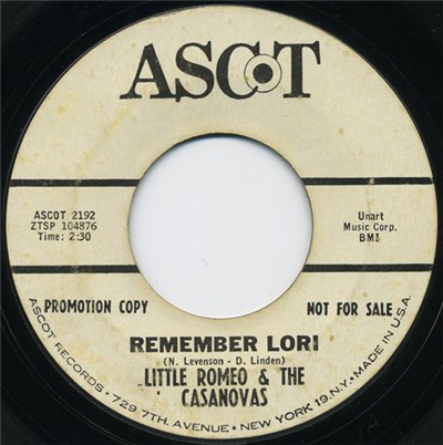 Little Romeo & The Casanovas - Remember Lori / That's How Girls Get Boys download mp3 flac