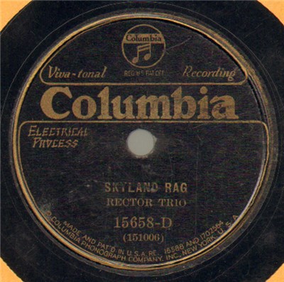 Rector Trio - Skyland Rag / Mount Pisgah Blues download mp3 flac