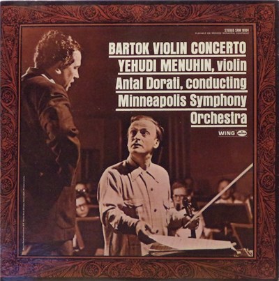 Bartok - Yehudi Menuhin , Violin Antal Dorati , Conducting Minneapolis Symphony Orchestra - Violin Concerto download mp3 flac