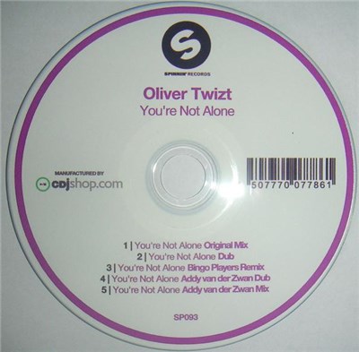 Oliver Twizt - You're Not Alone download mp3 flac