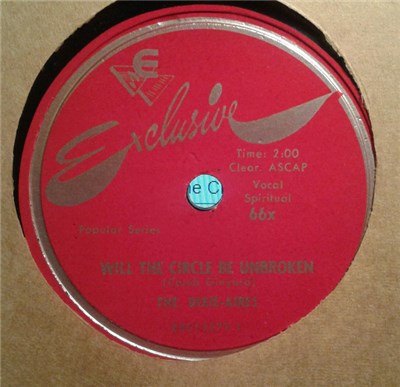 The Dixie-Aires - Will The Circle Be Unbroken / Poor And Needy download mp3 flac