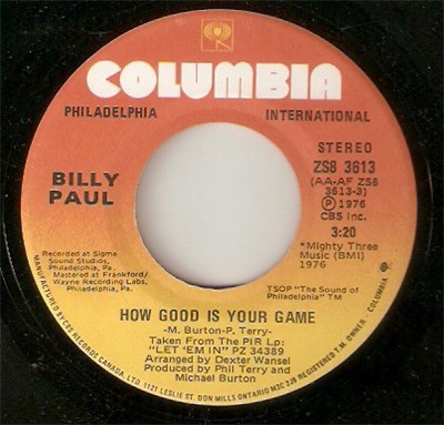 Billy Paul - How Good Is Your Game / I Think I'll Stay Home Today download mp3 flac