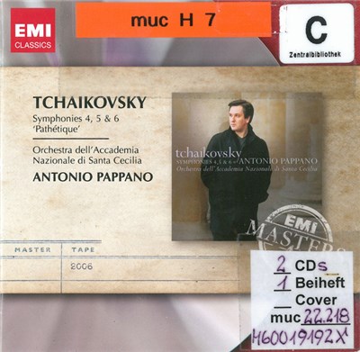 Tchaikovsky, Antonio Pappano, Orchestra Dell'Accademia Nazionale Di Santa Cecilia - Symphonies 4, 5 & 6 'Pathétique download mp3 flac