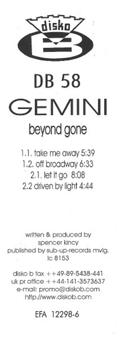 Gemini - Beyond Gone download mp3 flac