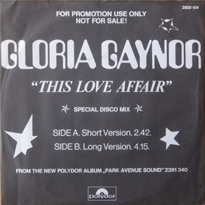 Gloria Gaynor - This Love Affair (Special Disco Mix) download mp3 flac