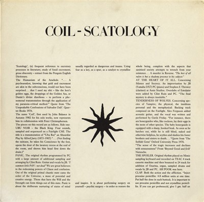 Coil - Scatology download mp3 flac
