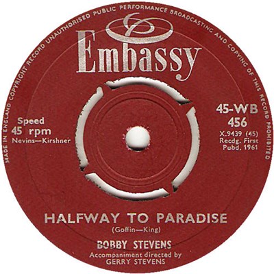Bobby Stevens - Halfway To Paradise / A Girl Like You download mp3 flac