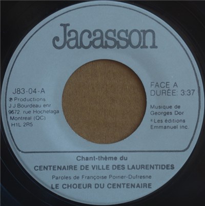 Le Choeur Du Centenaire - Centenaire de Ville Des Laurentides download mp3 flac