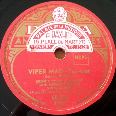 Sidney "Pops" Bechet With Noble Sissle's Swingsters - Viper Mad / Sweet (Patootie) Patunia download mp3 flac