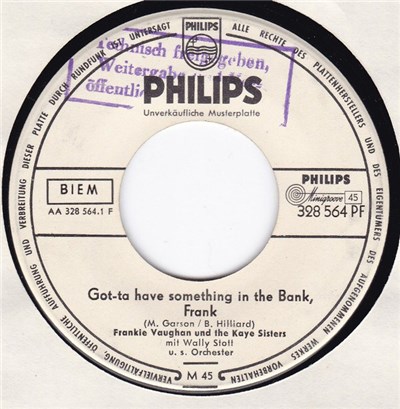 Frankie Vaughan Und The Kaye Sisters / Frankie Vaughan - Got-ta Have Something In The Bank, Frank / You're Driving Me Crazy download mp3 flac