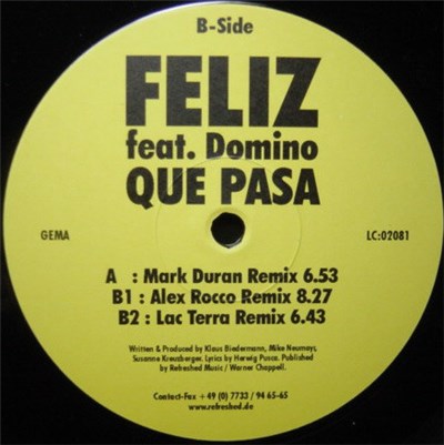 Feliz Feat. Domino - Que Pasa download mp3 flac