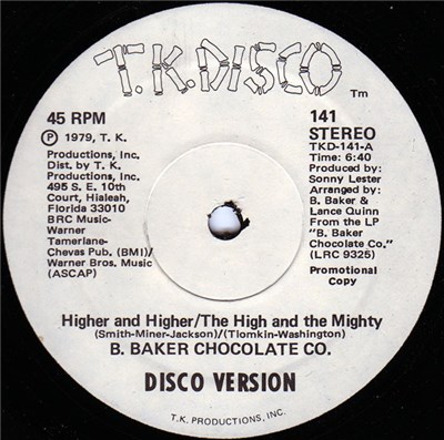 B. Baker Chocolate Co. - Higher And Higher / The High And The Mighty download mp3 flac