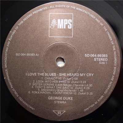 George Duke - I Love The Blues - She Heard My Cry download mp3 flac
