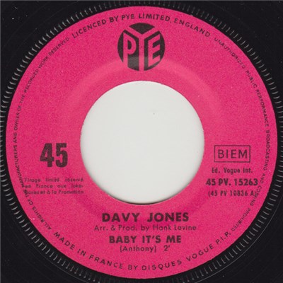 Davy Jones - Baby It's Me download mp3 flac
