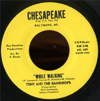Tony & The Raindrops - While Walking / Our Love Is Over download mp3 flac